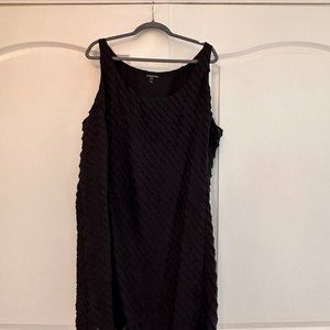 Eileen Fisher Black silk dress 20W